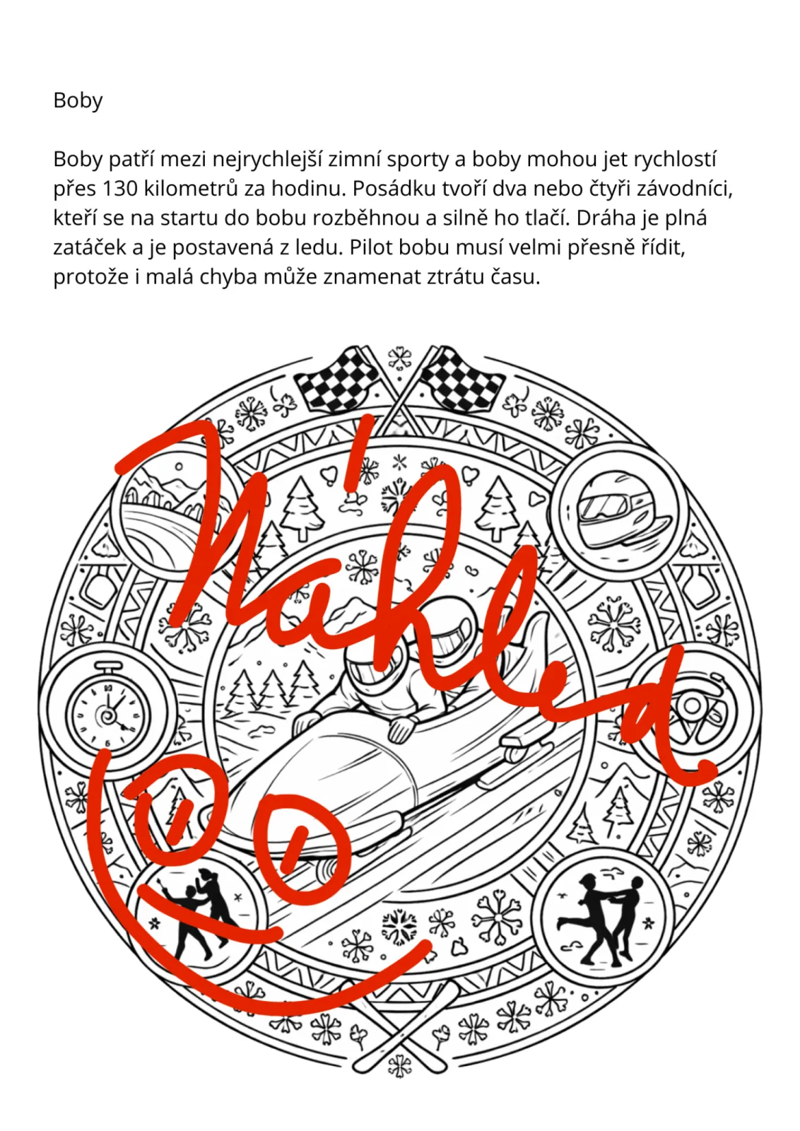 ZIMNÍ SPORTY-ZIMNÍ SPORTOVNÍ HRY- MANDALA- 3D MODEL + ZAJÍMAVOSTI – náhled 5