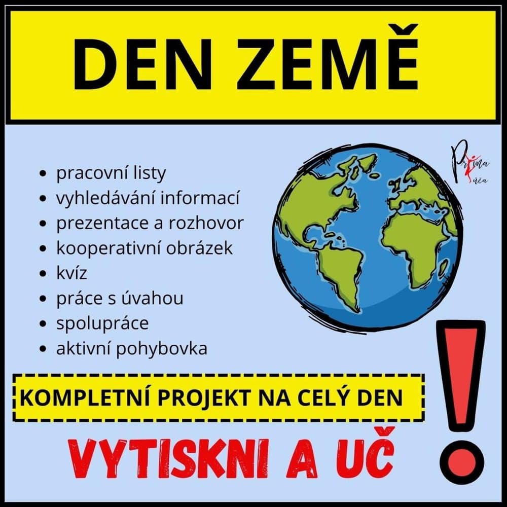 Den Země – kompletní projekt na celý den