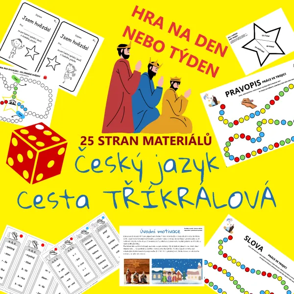 PROCVIČOVÁNÍ UČIVA HROU - CESTA TŘÍ KRÁLŮ - PRO SKUPINKY