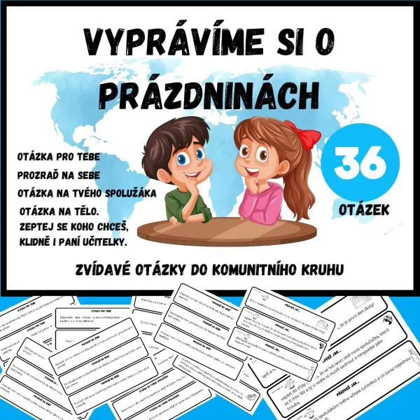 VYPRÁVÍME SI O PRÁZDNINÁCH - komunitní kruh, legrace, pantomima