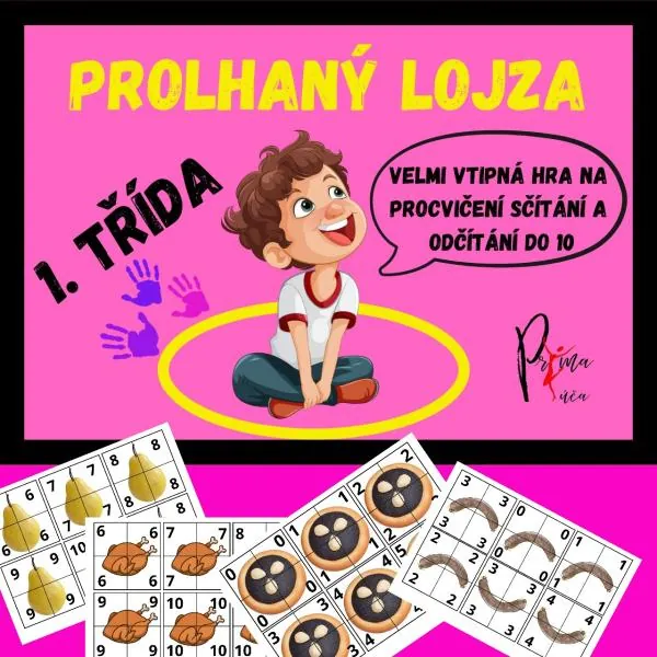 SČÍTÁNÍ A ODČÍTÁNÍ DO 10 ULHANÝ LOJZA - ORIGINÁLNÍ ZÁBAVNÁ HRA MIMO LAVICE