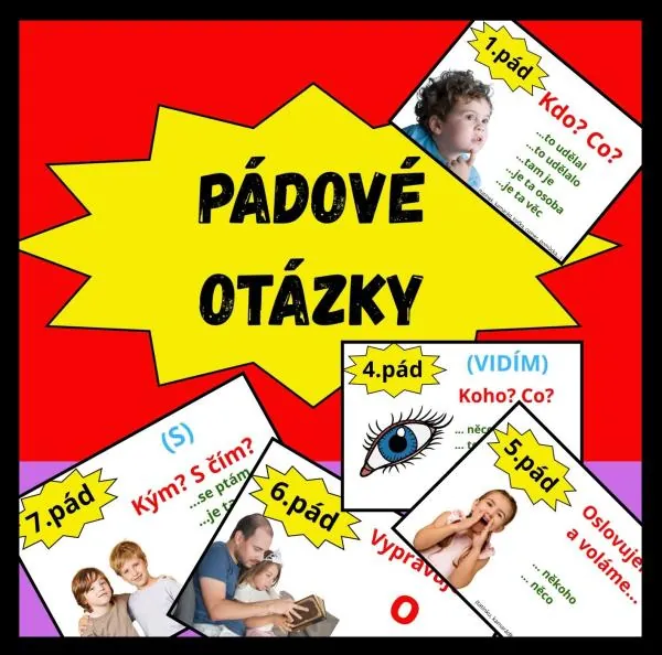 PÁDY PODSTATNÝCH JMEN - POMŮCKA KAŽDÉMU ŽÁČKOVI