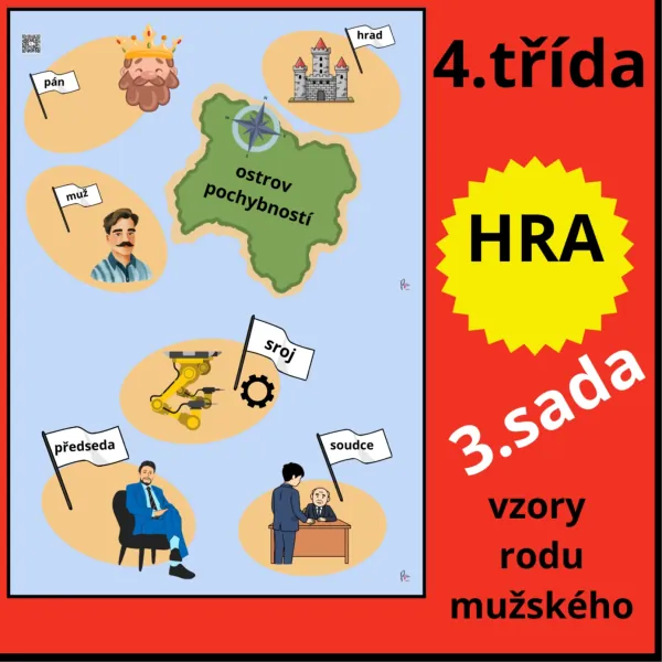 KONCOVKY PODSTATNÝCH JMEN - VZORY RODU MUŽSKÉHO - HRA